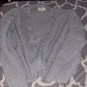 Grey cropped sweater